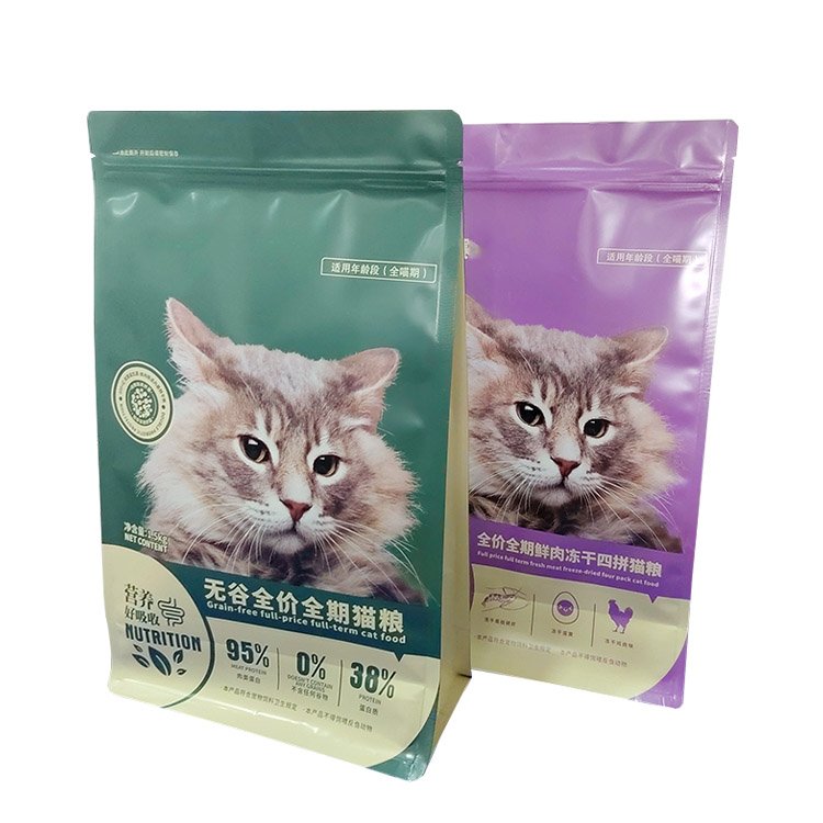猫粮食品袋、八边封镀铝袋